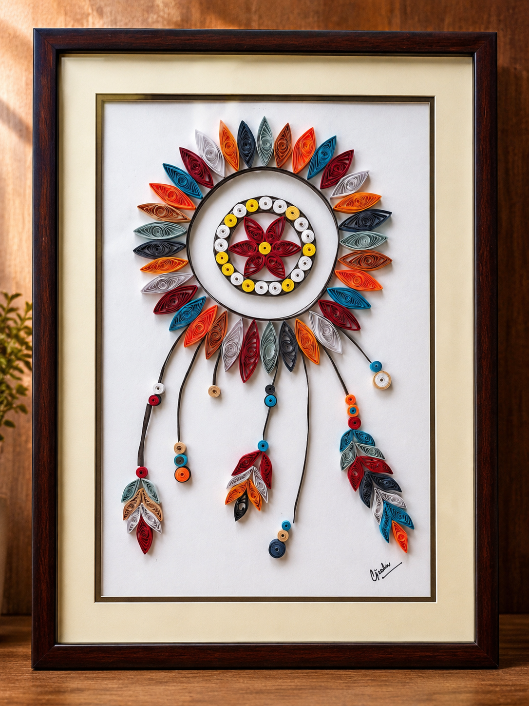Whispers of Dreams – Handcrafted Dreamcatcher Wall Art