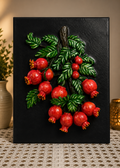 Ruby Harvest – Handcrafted Pomegranate Wall Art