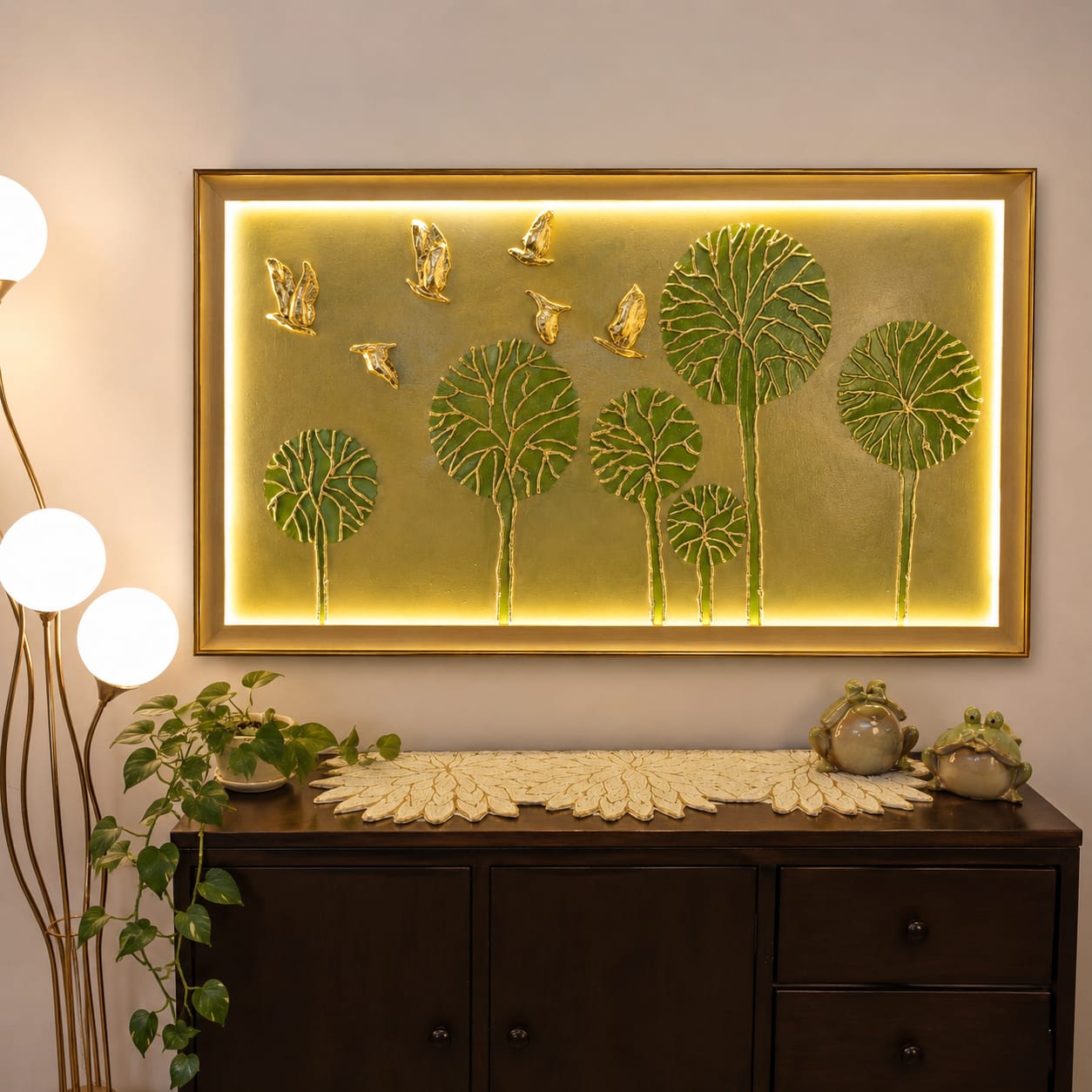 Forest Echoes – Botanical 3D Wall Art