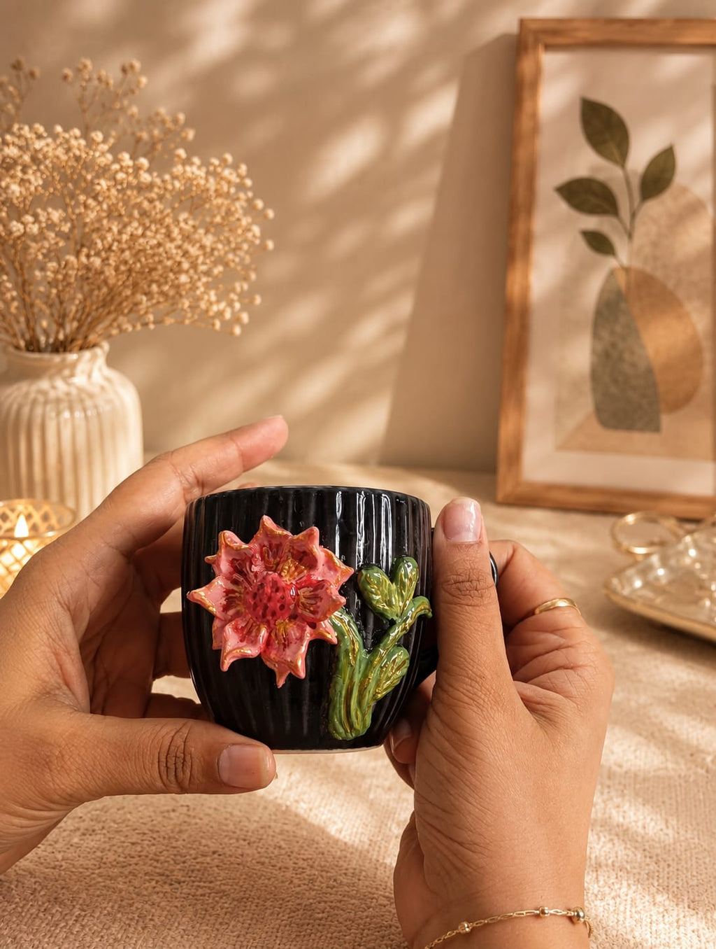 Twilight Bloom – Ceramic Mug Set
