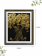 Golden Tree of Prosperity Wall Art