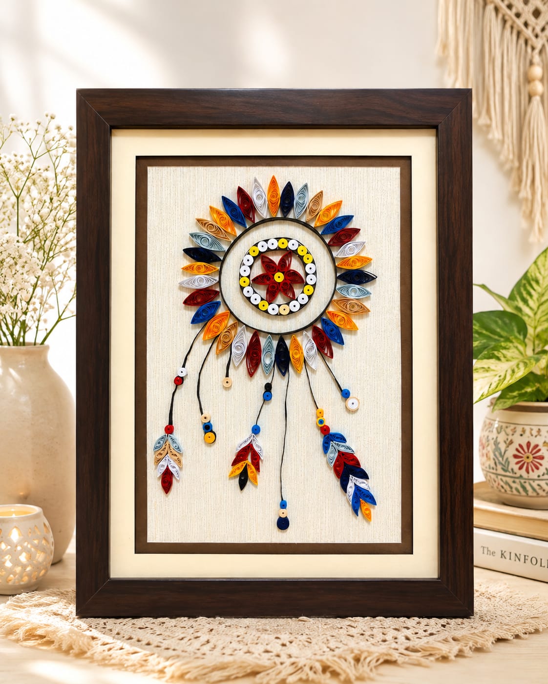 Whispers of Dreams – Handcrafted Dreamcatcher Wall Art