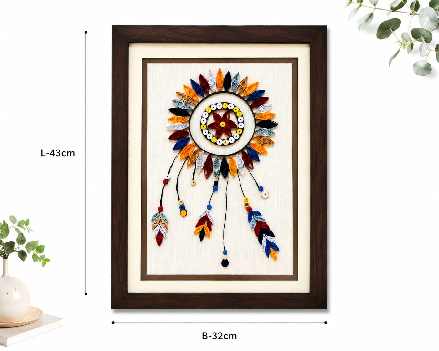 Whispers of Dreams – Handcrafted Dreamcatcher Wall Art