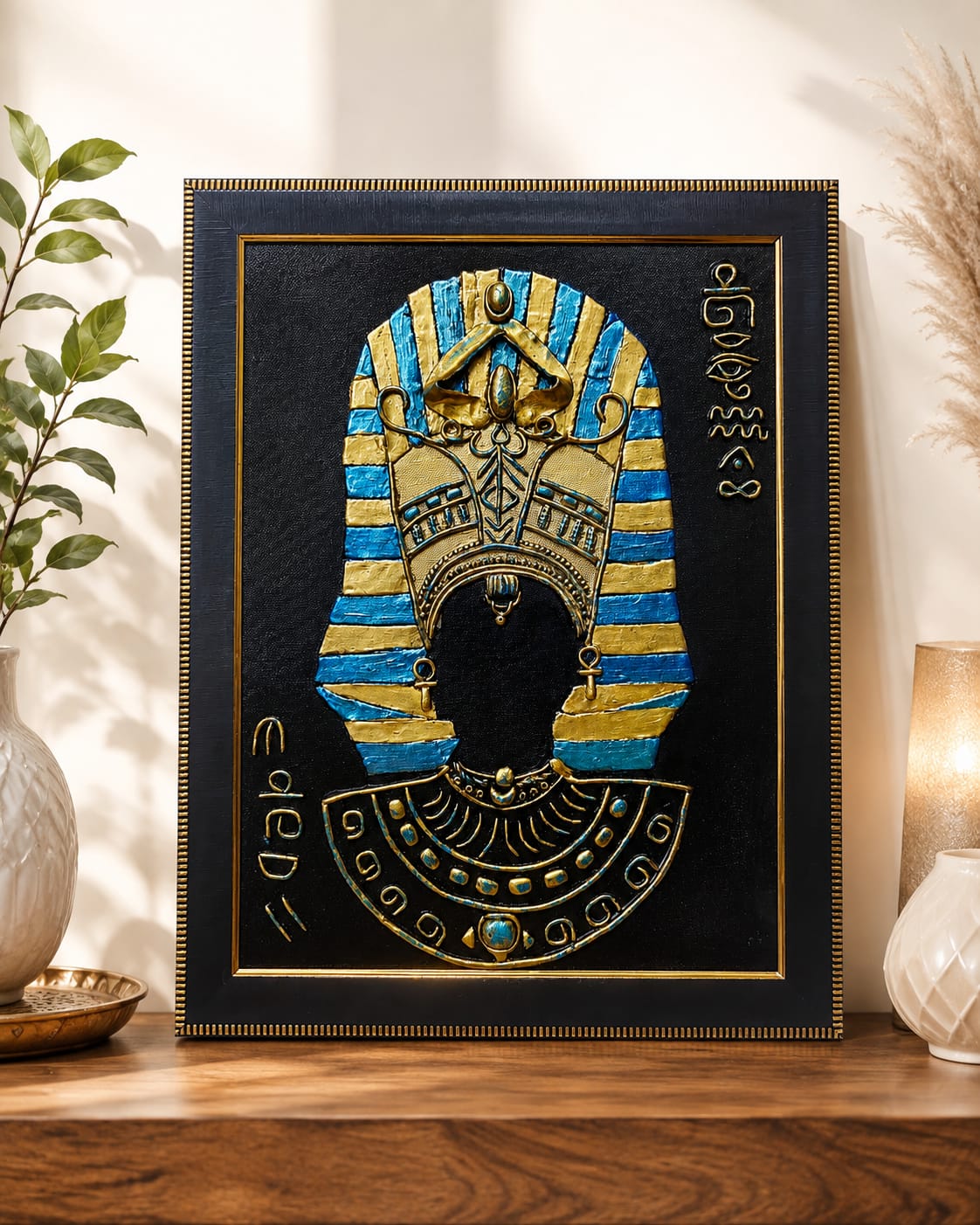 Pharaoh's Legacy – Handcrafted Egyptian Wall Art