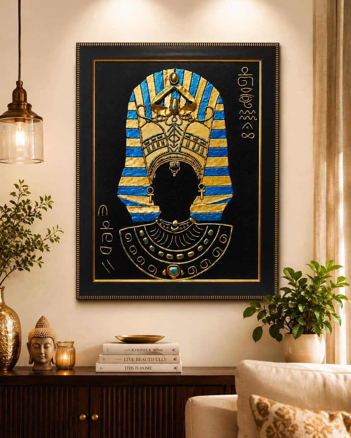 Pharaoh's Legacy – Handcrafted Egyptian Wall Art