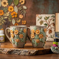 Mitti & Mogra – Floral Mug Set