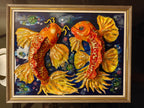 Golden Koi Fish 3D Wall Art