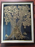Golden Tree of Prosperity Wall Art