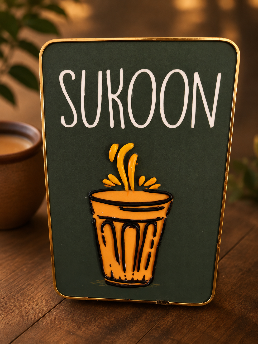 Chai & Sukoon -3D Wall Art