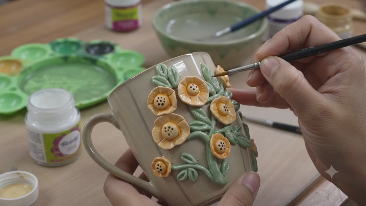 Mitti & Mogra – Floral Mug Set